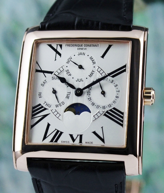 (image for) A FREDERIQUE CONSTANT 18K ROSE GOLD FILLED WATCH